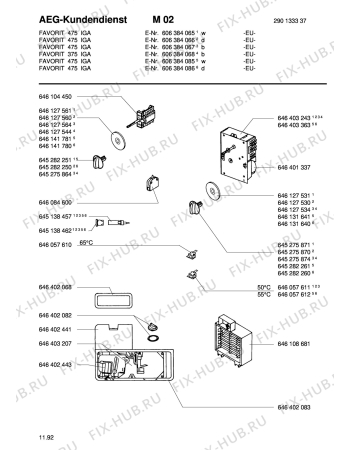 Взрыв-схема посудомоечной машины Aeg FAV475 I-B - Схема узла Section1